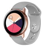 Samsung Galaxy Watch 46Mm R800 – Watch 3 45Mm R840 22Mm Uyumlu Purelux Soft Silikon Kordon Gri