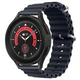 Samsung Galaxy Watch 46Mm R800 – Watch 3 45Mm R840 22Mm Uyumlu Seaflex Ocean Silikon Kordon Midnight Midnight
