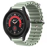 Samsung Galaxy Watch 46Mm R800 – Watch 3 45Mm R840 22Mm Uyumlu Seaflex Ocean Silikon Kordon Su Yeşili Su Yeşili