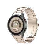 Samsung Galaxy Watch 6 40 43 44 47Mm Uyumlu Kavisli Ironweft Döküm Çelik Metal Kordon Starlight