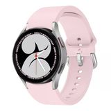 Samsung Galaxy Watch 6 40 43 44 47Mm Uyumlu Orjinal Tasarım Kavisli Purelux Silikon Kordon Açık Pembe