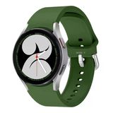 Samsung Galaxy Watch 6 40 43 44 47Mm Uyumlu Orjinal Tasarım Kavisli Purelux Silikon Kordon Haki