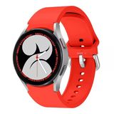 Samsung Galaxy Watch 6 40 43 44 47Mm Uyumlu Orjinal Tasarım Kavisli Purelux Silikon Kordon Kırmızı