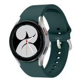 Samsung Galaxy Watch 6 40 43 44 47Mm Uyumlu Orjinal Tasarım Kavisli Purelux Silikon Kordon Koyu Yeşil