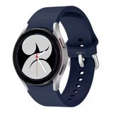 Samsung Galaxy Watch 6 40 43 44 47Mm Uyumlu Orjinal Tasarım Kavisli Purelux Silikon Kordon Lacivert