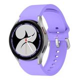 Samsung Galaxy Watch 6 40 43 44 47Mm Uyumlu Orjinal Tasarım Kavisli Purelux Silikon Kordon Lila