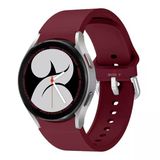 Samsung Galaxy Watch 6 40 43 44 47Mm Uyumlu Orjinal Tasarım Kavisli Purelux Silikon Kordon Mürdüm