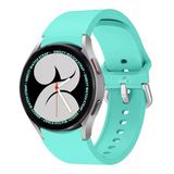 Samsung Galaxy Watch 6 40 43 44 47Mm Uyumlu Orjinal Tasarım Kavisli Purelux Silikon Kordon Turkuaz
