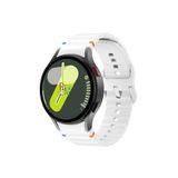 Samsung Galaxy Watch 6 40 mm İle Uyumlu Kavisli Spor Silikon Kordon Beyaz