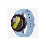 Samsung Galaxy Watch 6 40 mm İle Uyumlu Kavisli Spor Silikon Kordon Mavi