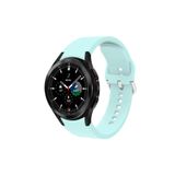 Samsung Galaxy Watch 6 40 Mm Tam Uyumlu Orijinal Kavis Tasarımlı Silikon Kordon Açık Mavi