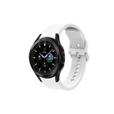 Samsung Galaxy Watch 6 40 Mm Tam Uyumlu Orijinal Kavis Tasarımlı Silikon Kordon Beyaz