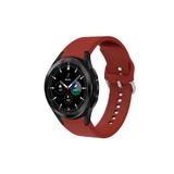 Samsung Galaxy Watch 6 40 Mm Tam Uyumlu Orijinal Kavis Tasarımlı Silikon Kordon Koyu Kırmızı