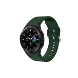 Samsung Galaxy Watch 6 40 Mm Tam Uyumlu Orijinal Kavis Tasarımlı Silikon Kordon Koyu Yeşil