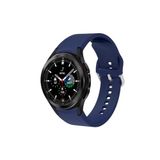 Samsung Galaxy Watch 6 40 Mm Tam Uyumlu Orijinal Kavis Tasarımlı Silikon Kordon Lacivert