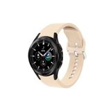 Samsung Galaxy Watch 6 40 Mm Tam Uyumlu Orijinal Kavis Tasarımlı Silikon Kordon Pudra Pembe