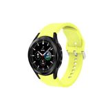 Samsung Galaxy Watch 6 40 Mm Tam Uyumlu Orijinal Kavis Tasarımlı Silikon Kordon Sarı