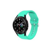 Samsung Galaxy Watch 6 40 Mm Tam Uyumlu Orijinal Kavis Tasarımlı Silikon Kordon Turkuaz