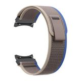 Samsung Galaxy Watch 6 40/44mm - Watch 6 Classic 43/47mm Uyumlu Kavisli Tasarım Trail Saat Kordonu Gri-Mavi