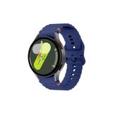Samsung Galaxy Watch 6 43 mm İle Uyumlu Kavisli Spor Silikon Kordon Lacivert