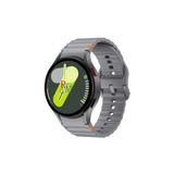 Samsung Galaxy Watch 6 44 mm İle Uyumlu Kavisli Spor Silikon Kordon Koyu Gri