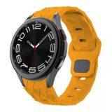 Samsung Galaxy Watch 6 44Mm Uyumlu Krd-116 20Mm Futbol Desenli Spor Tasarımlı Silikon Kordon - Sarı