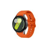 Samsung Galaxy Watch 6 47 mm İle Uyumlu Kavisli Spor Silikon Kordon Turuncu