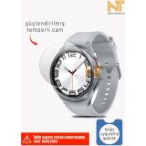 Samsung Galaxy Watch 6 47mm Uyumlu Kolay Uygulama Aparatlı Güçlendirilmiş Temperli Cam Ekran Koruyucu