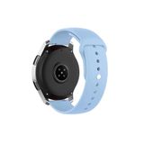 Samsung Galaxy Watch 6 Classic 40-43-44-47mm Tam Uyumlu 20 mm Klasik Silikon Kordon Açık Mavi