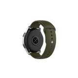 Samsung Galaxy Watch 6 Classic 40-43-44-47mm Tam Uyumlu 20 mm Klasik Silikon Kordon Haki