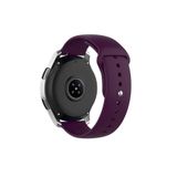 Samsung Galaxy Watch 6 Classic 40-43-44-47mm Tam Uyumlu 20 mm Klasik Silikon Kordon Mor