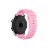 Samsung Galaxy Watch 6 Classic 40-43-44-47mm Tam Uyumlu 20 mm Klasik Silikon Kordon Pembe