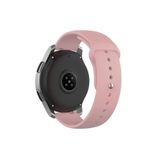 Samsung Galaxy Watch 6 Classic 40-43-44-47mm Tam Uyumlu 20 mm Klasik Silikon Kordon Pudra Pembe