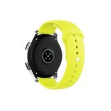 Samsung Galaxy Watch 6 Classic 40-43-44-47mm Tam Uyumlu 20 mm Klasik Silikon Kordon Sarı