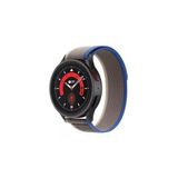 Samsung Galaxy Watch 6 Classic 43 mm ile Uyumlu Kordon 20 mm Trail Loop Kayış Mavi Gri