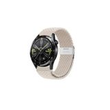 Samsung Galaxy Watch 6 Seri 40-43-44-47 mm 20mm Metal Klipsli Flexıble Kordon Krem