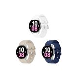 Samsung Galaxy Watch 6 Seri 40 mm 44mm Classic 47 mm ile Uyumlu Kavis Tasarımlı 3lü Set Silikon Kordon Set5