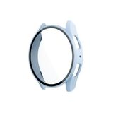 Samsung Galaxy Watch 7 40 mm ile Uyumlu Kasa ve Ekran Koruyucu 360 Koruma Kapak Mavi