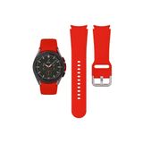 Samsung Galaxy Watch 7 40 mm Kayış Orijinal Kavis Tasarımlı Silikon Kordon Kırmızı