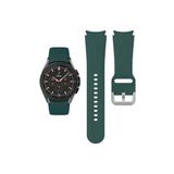 Samsung Galaxy Watch 7 40 mm Kayış Orijinal Kavis Tasarımlı Silikon Kordon Koyu Yeşil
