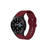 Samsung Galaxy Watch 7 40 mm Kayış Orijinal Kavis Tasarımlı Silikon Kordon Mürdüm