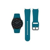 Samsung Galaxy Watch 7 40 mm Kayış Orijinal Kavis Tasarımlı Silikon Kordon Petrol Mavi