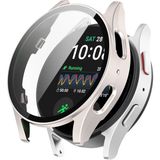 Samsung Galaxy Watch 7 40MM Uyumlu Kasa ve Ekran Koruyucu 360 Tam Koruma Kapak - Starlight