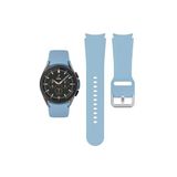 Samsung Galaxy Watch 7 44 mm Kayış Orijinal Kavis Tasarımlı Silikon Kordon Açık Mavi