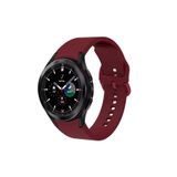 Samsung Galaxy Watch 7 44 mm Kayış Orijinal Kavis Tasarımlı Silikon Kordon Mürdüm