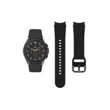 Samsung Galaxy Watch 7 44 mm Kayış Orijinal Kavis Tasarımlı Silikon Kordon Siyah