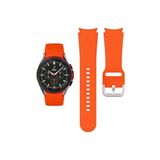 Samsung Galaxy Watch 7 44 mm Kayış Orijinal Kavis Tasarımlı Silikon Kordon Turuncu