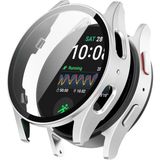 Samsung Galaxy Watch 7 44MM Uyumlu Kasa ve Ekran Koruyucu 360 Tam Koruma Kapak - Gümüş