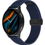 Samsung Galaxy Watch 7 / 6 / 5 / 4 Fe 40MM-44MM, Watch 6 Classic 43MM-47MM, Watch 5 Pro 45MM Uyumlu Manyetik Silikon Kordon – Magnetic Spor Kayış, Güçlü Mıknatıslı Premium Tasarım - Lacivert