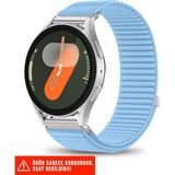 Samsung Galaxy Watch 7fe/7/6/6 Classic/5 Pro/5/4/4 Classic 40 42 43 44 45 46 47MM Uyumlu Kordon 20MM - Açık Mavi - Samsung Galaxy Watch 7 Fe/7/6/6 Classic/5 Pro/5/4/4 Classic 40 42 43 44 45 46 47mm